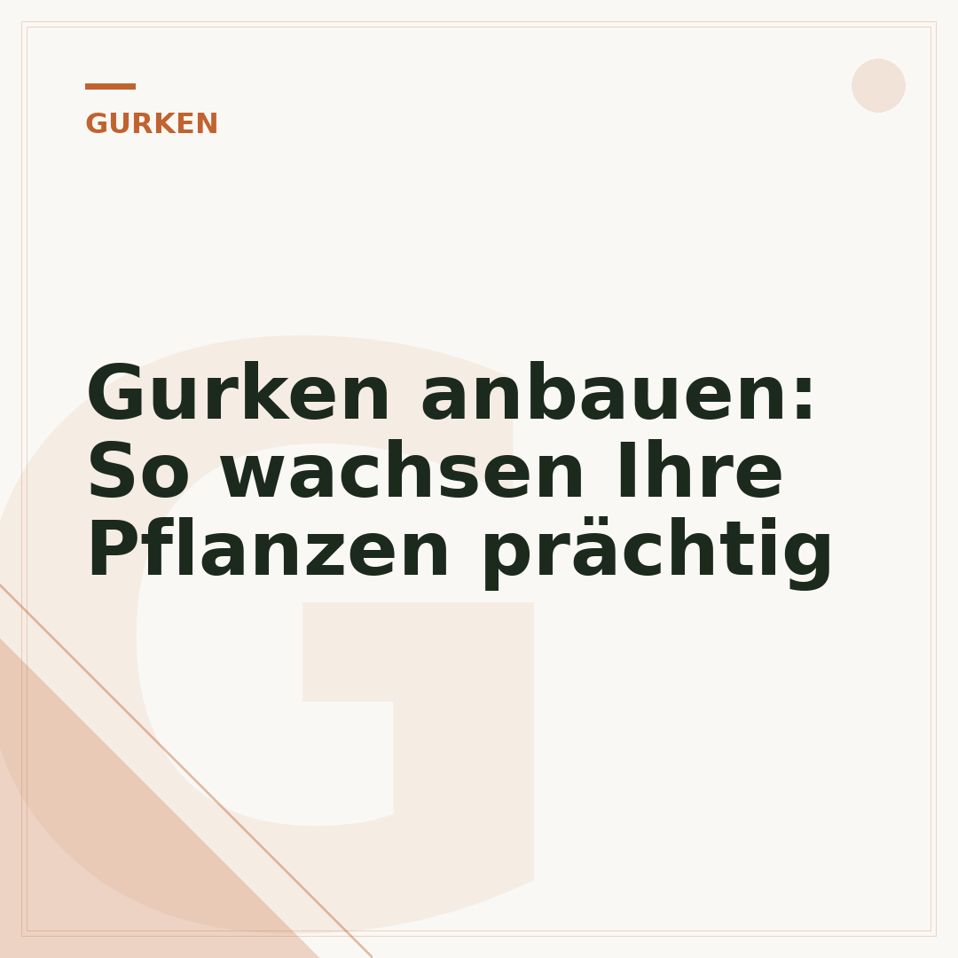 Gurken anbauen: So wachsen Ihre Pflanzen prächtig