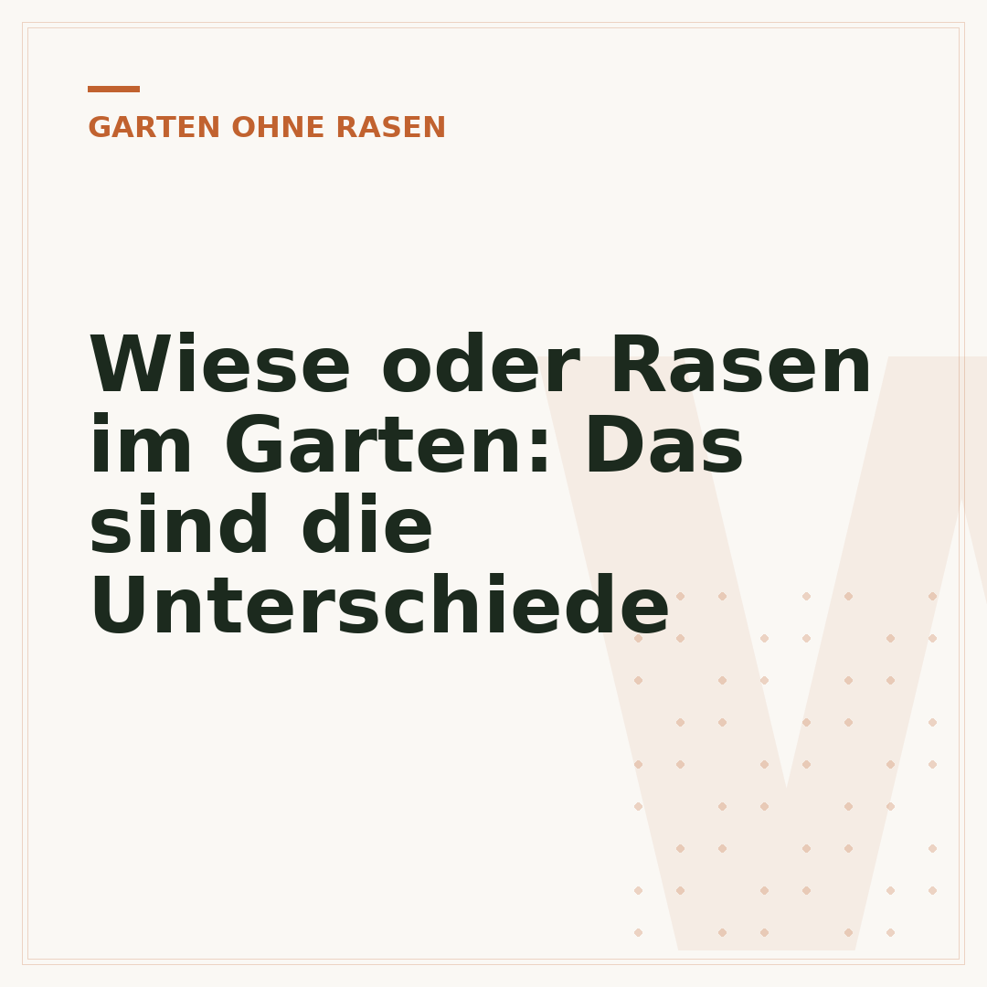 Wiese oder Rasen im Garten: Das sind die Unterschiede