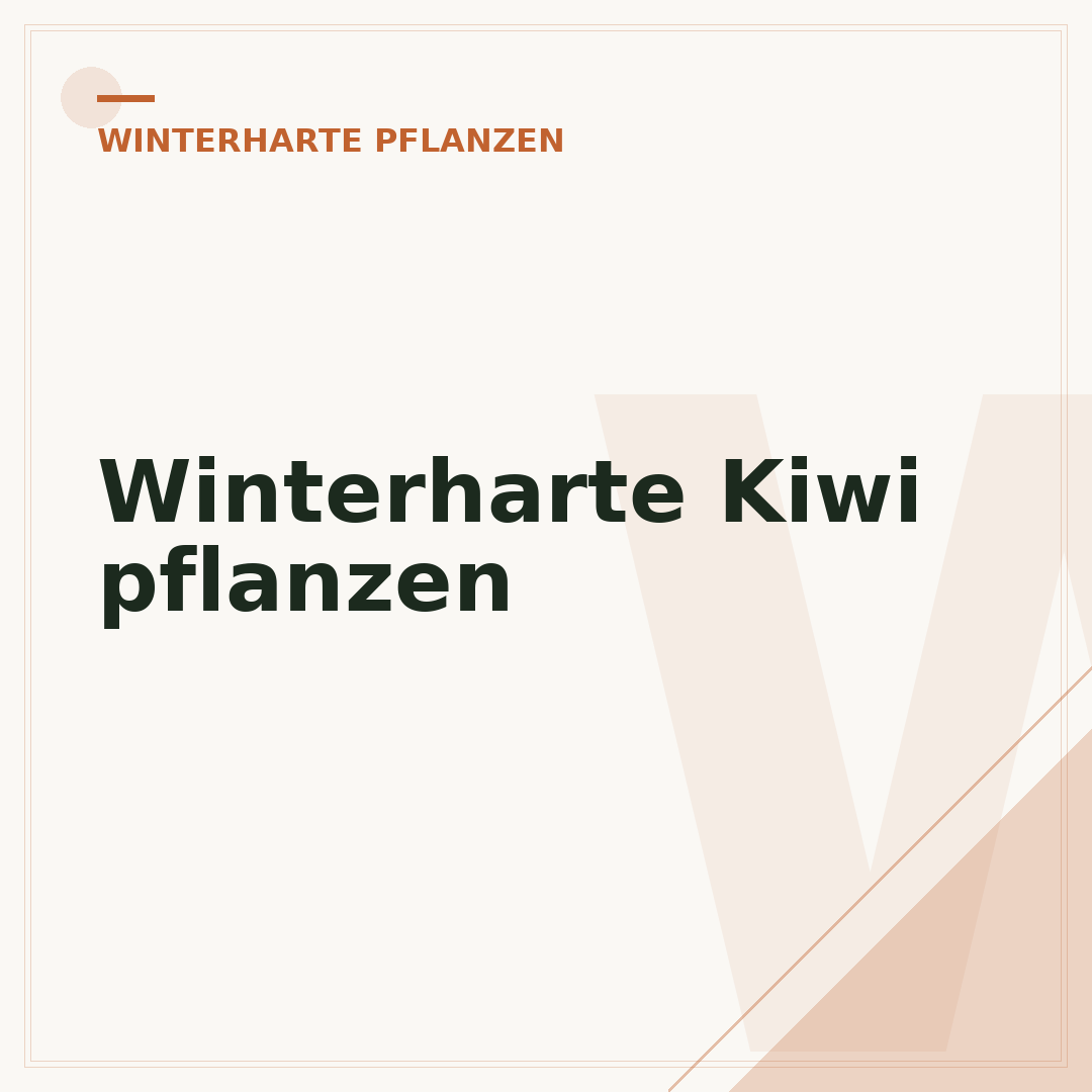 Winterharte Kiwi pflanzen