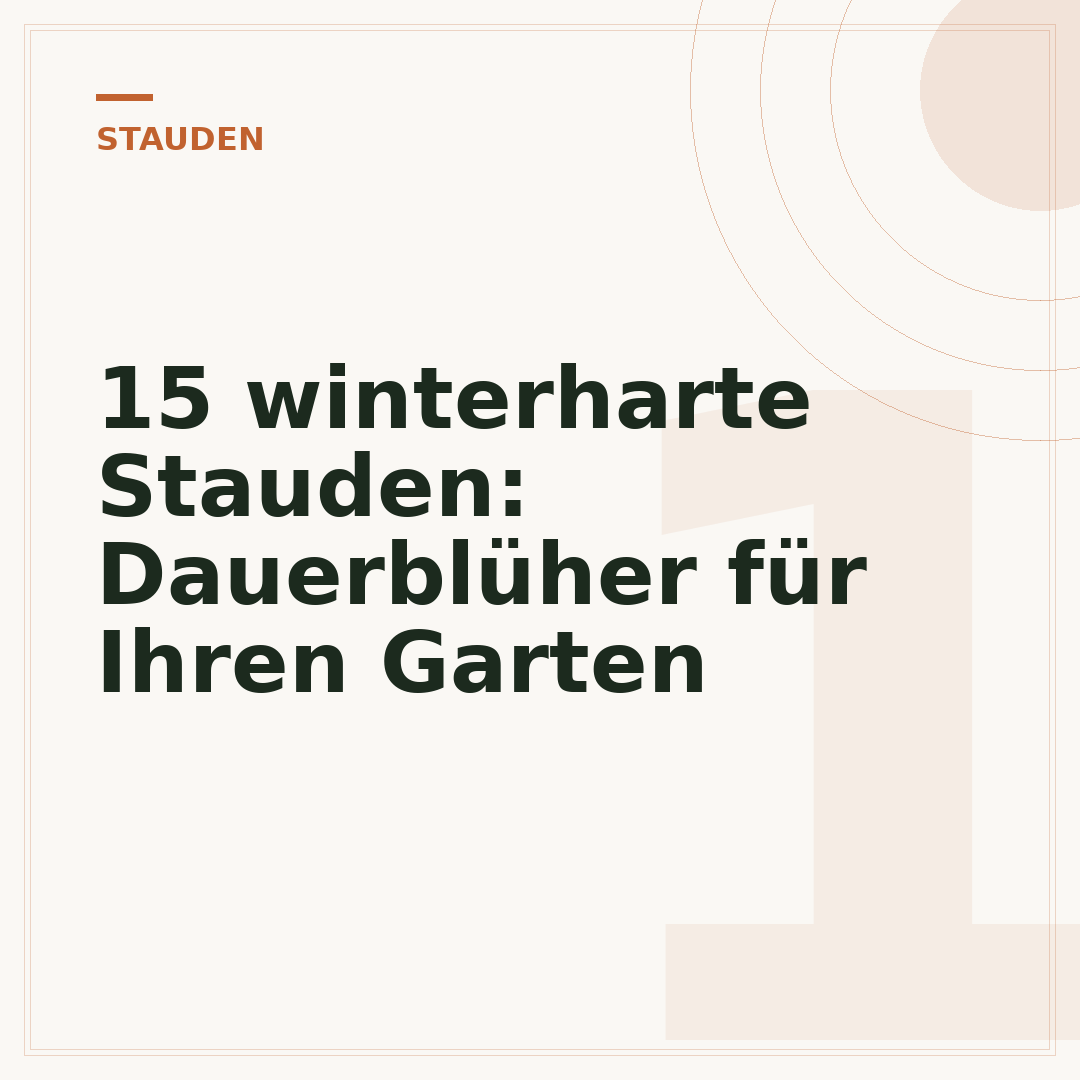 15 winterharte Stauden: Dauerblüher für Ihren Garten