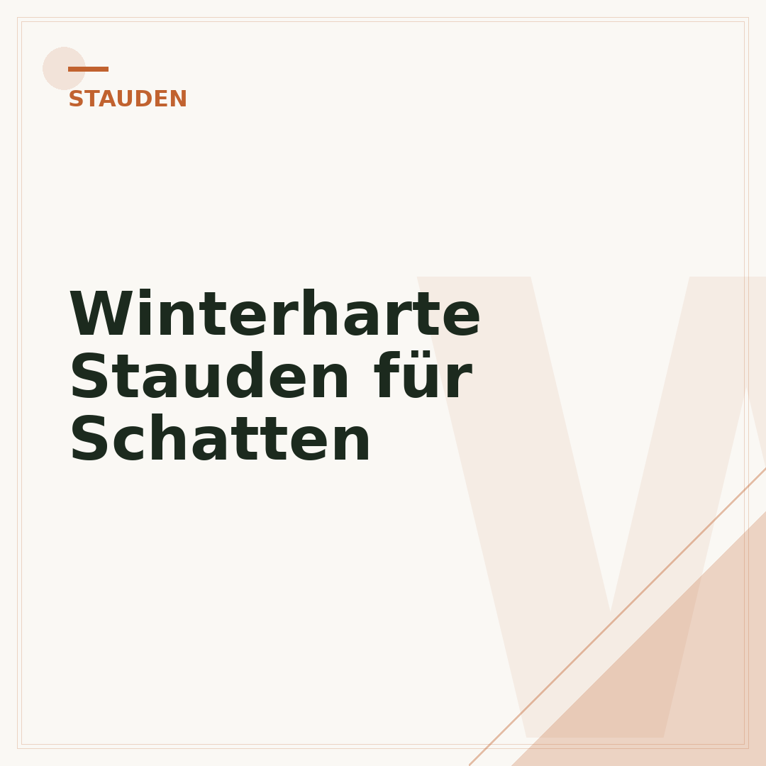 Winterharte Stauden für Schatten