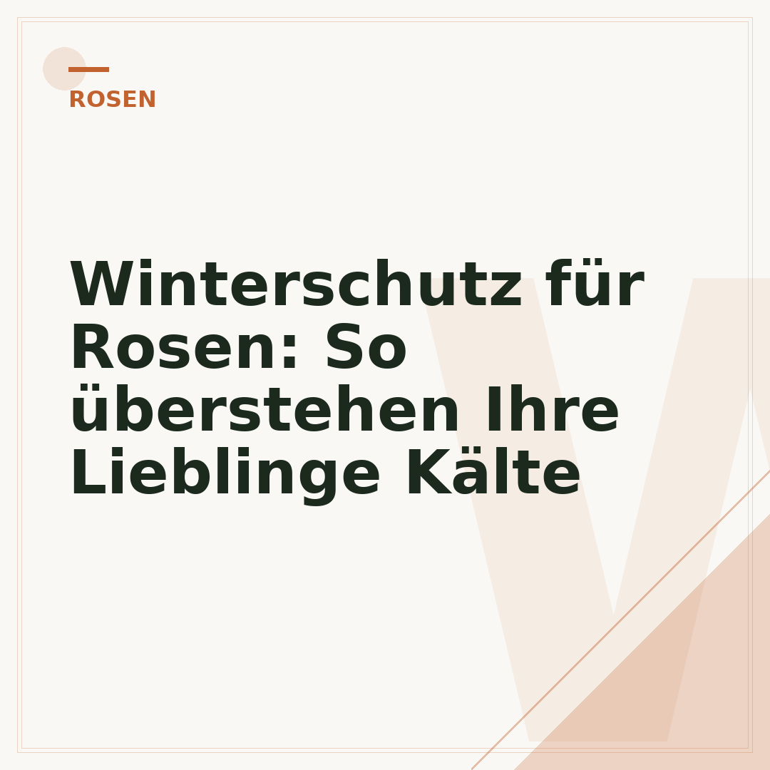 Winterschutz für Rosen: So überstehen Ihre Lieblinge Kälte