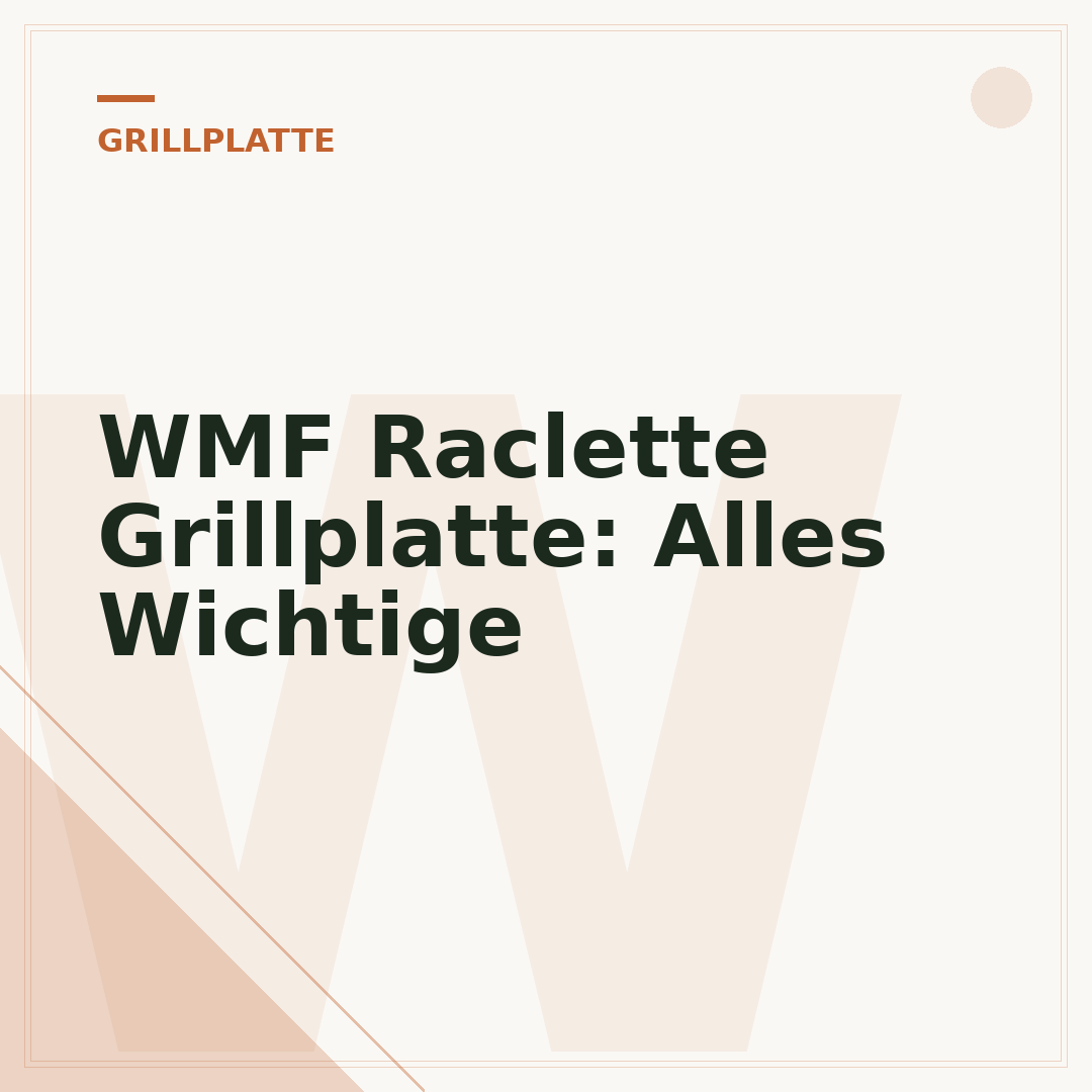 WMF Raclette Grillplatte: Alles Wichtige