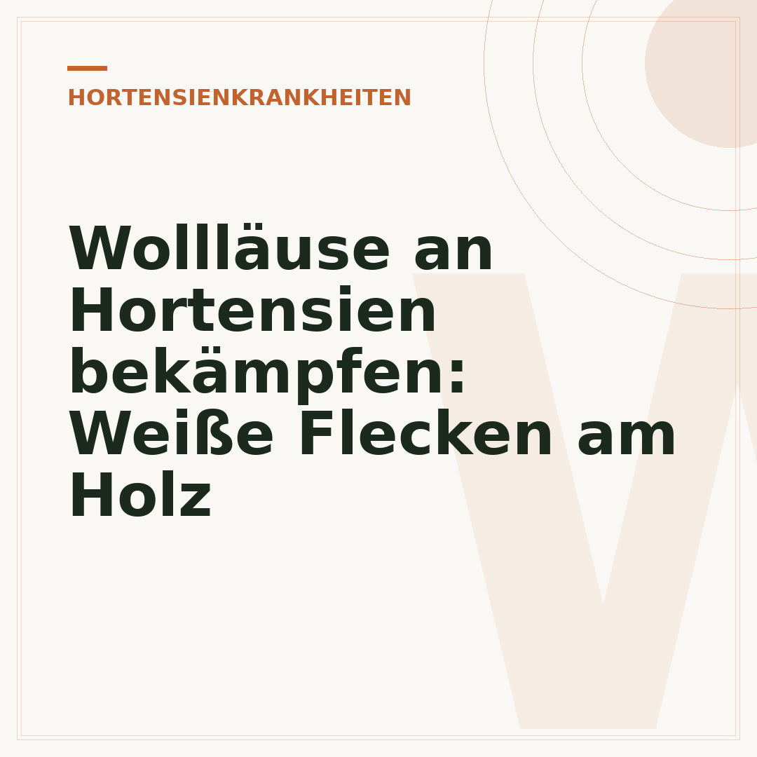 Wollläuse an Hortensien bekämpfen: Weiße Flecken am Holz