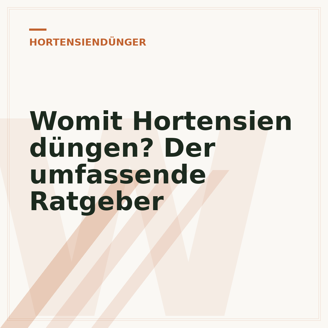 Womit Hortensien düngen? Der umfassende Ratgeber