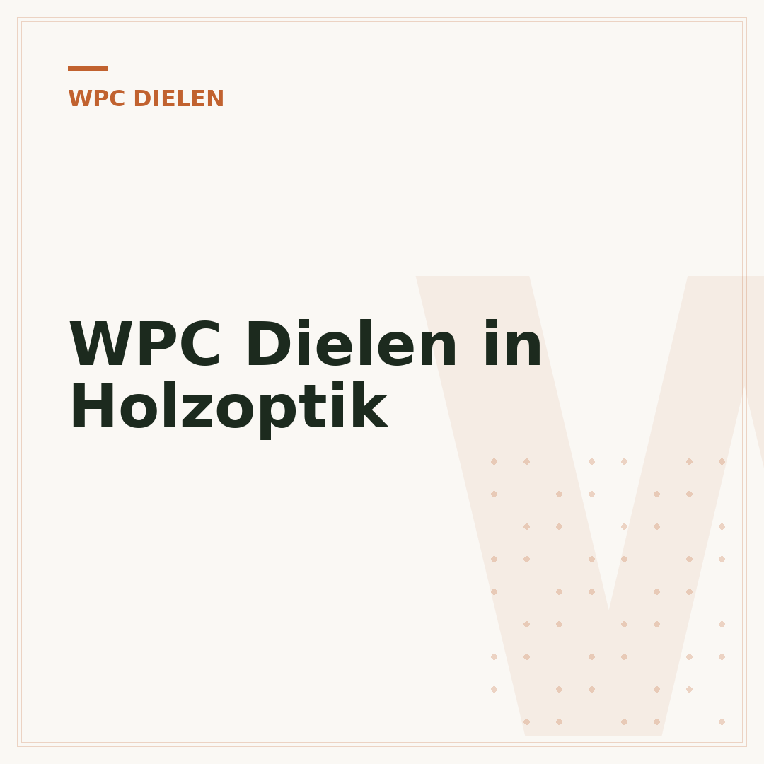 WPC Dielen in Holzoptik