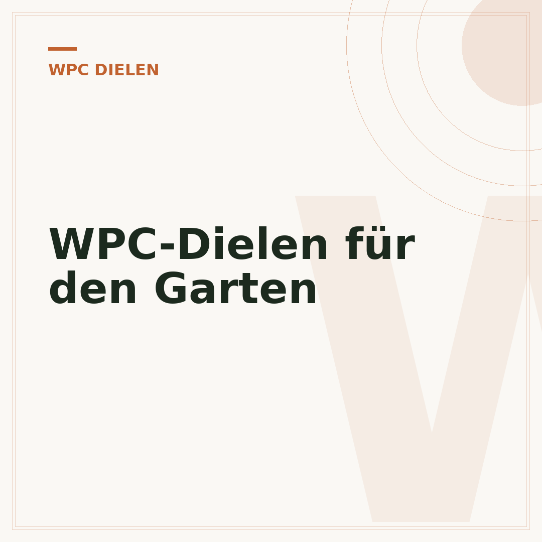 WPC-Dielen für den Garten