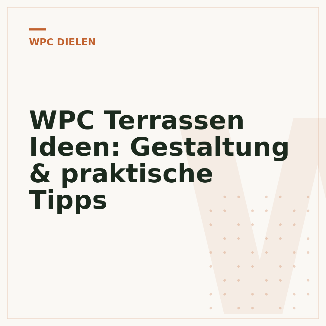 WPC Terrassen Ideen: Gestaltung & praktische Tipps