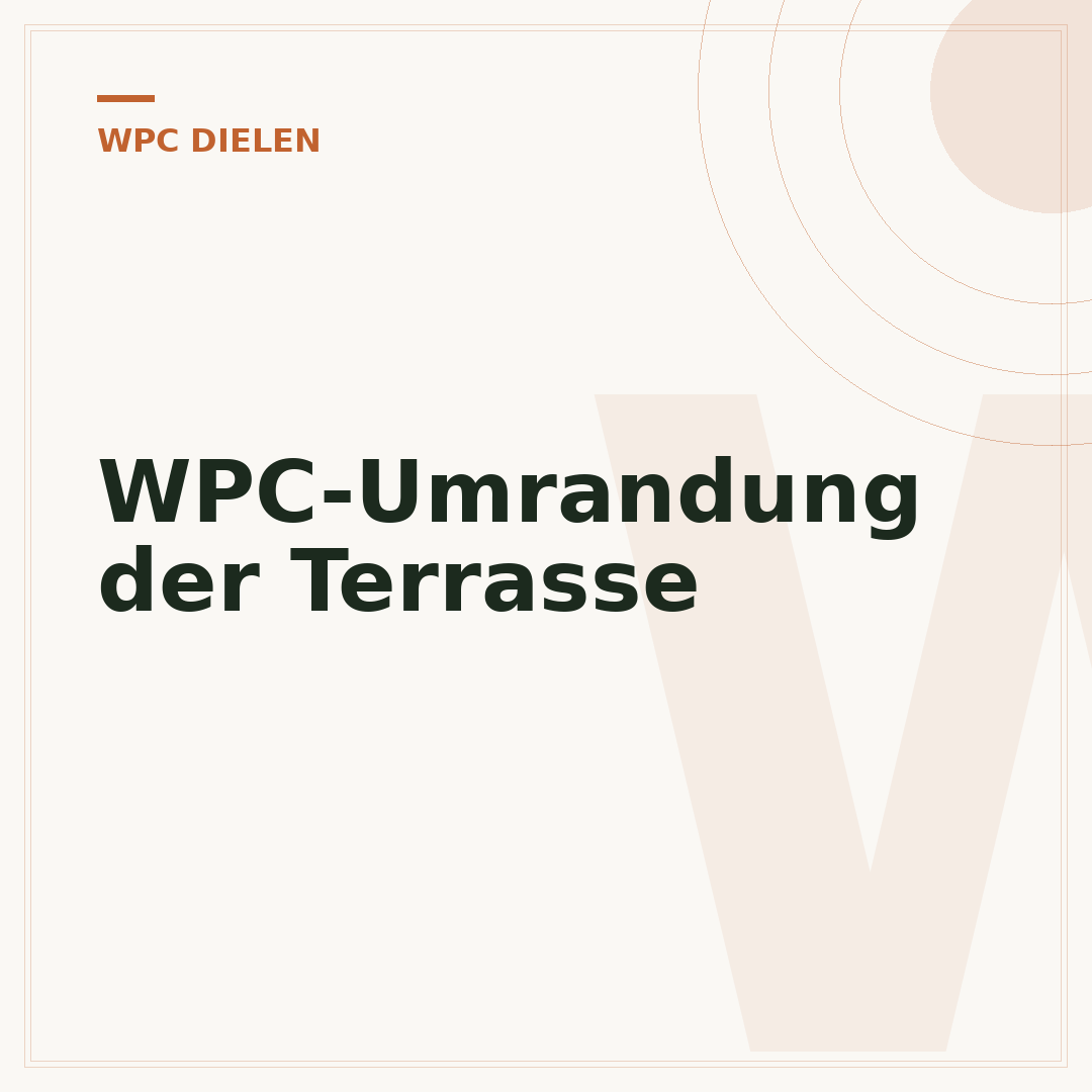 WPC-Umrandung der Terrasse