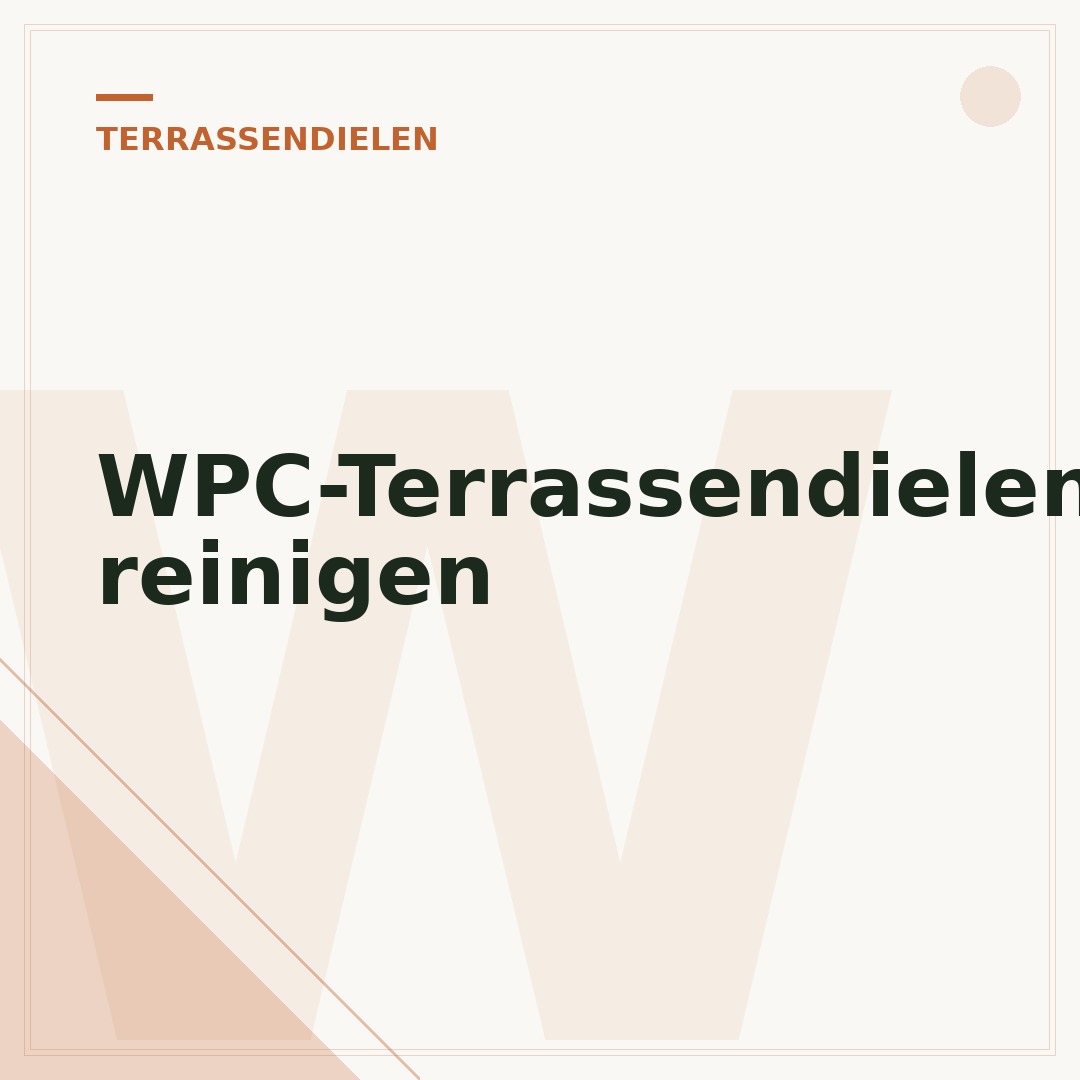 WPC-Terrassendielen reinigen