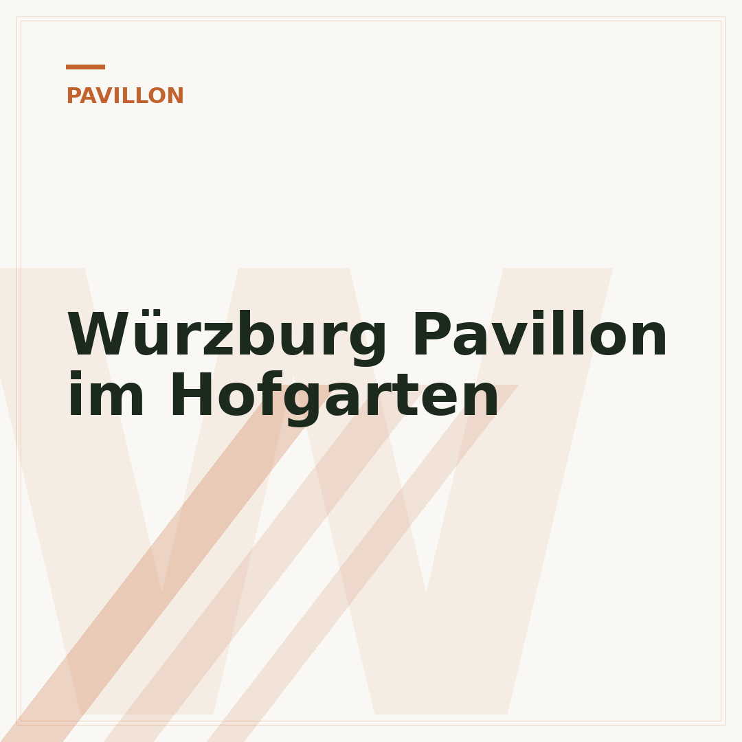 Würzburg Pavillon im Hofgarten
