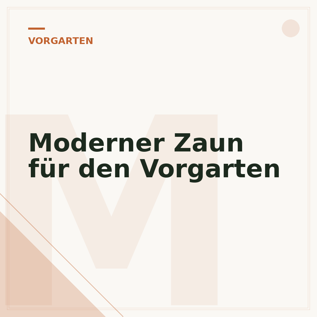 Moderner Zaun für den Vorgarten