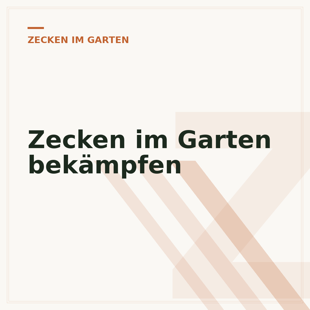 Zecken im Garten bekämpfen