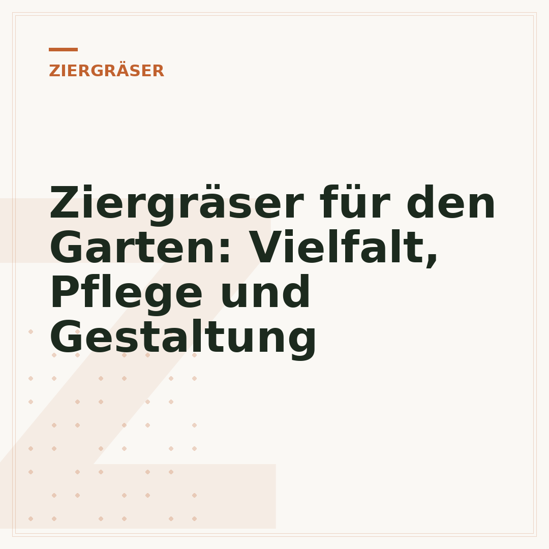 Ziergräser für den Garten: Vielfalt, Pflege und Gestaltung