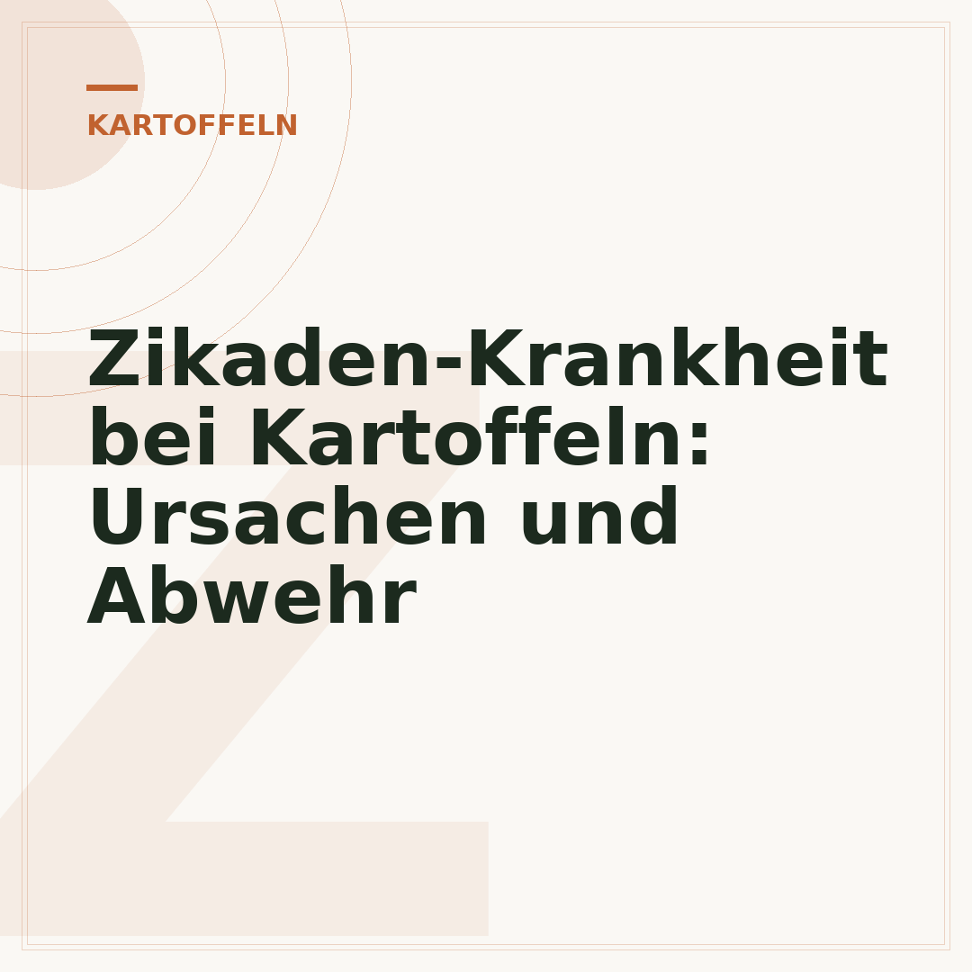Zikaden-Krankheit bei Kartoffeln: Ursachen und Abwehr