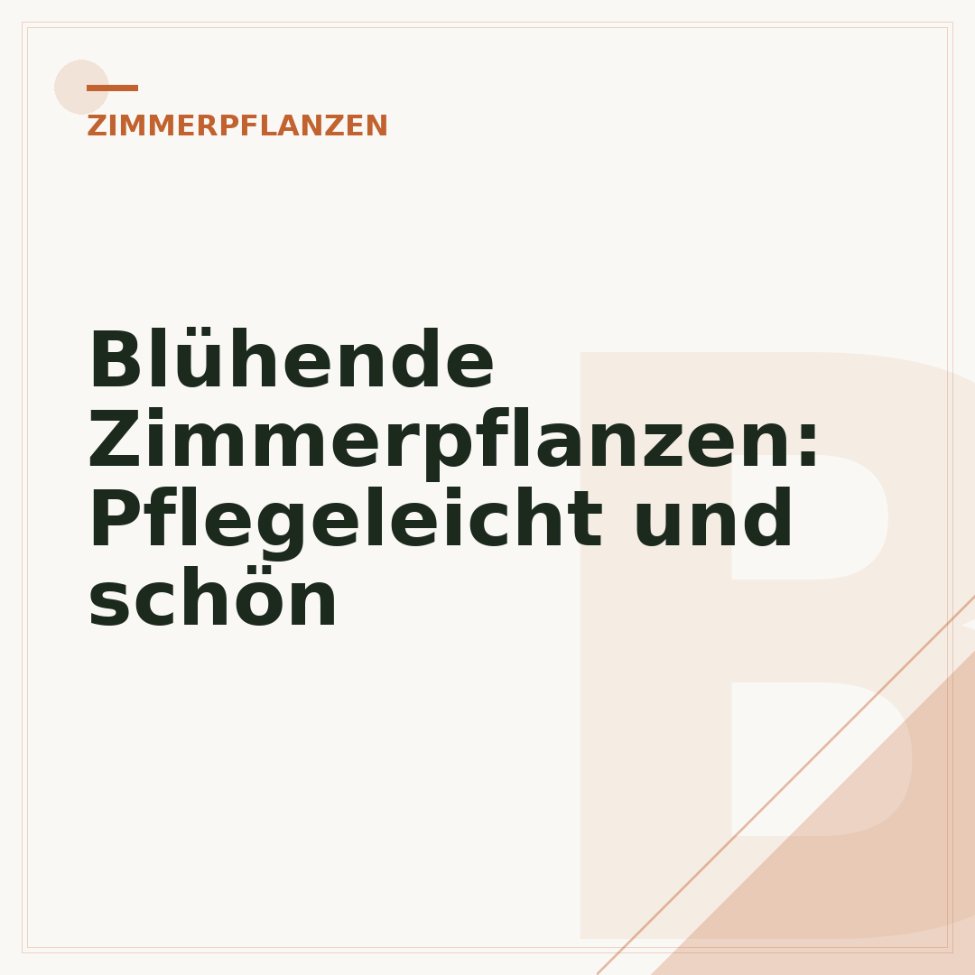 Blühende Zimmerpflanzen: Pflegeleicht und schön