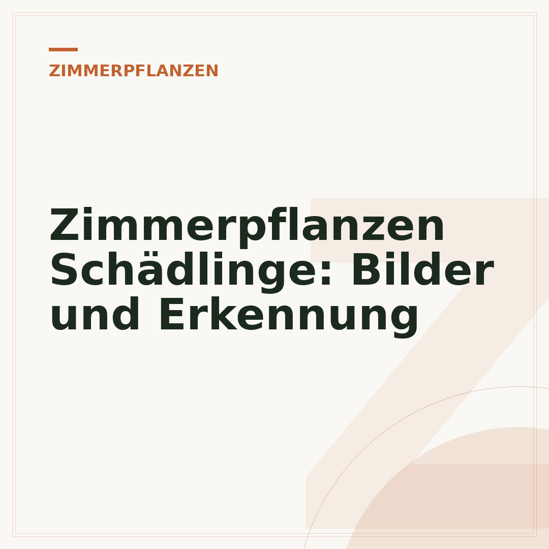 Zimmerpflanzen Schädlinge: Bilder und Erkennung